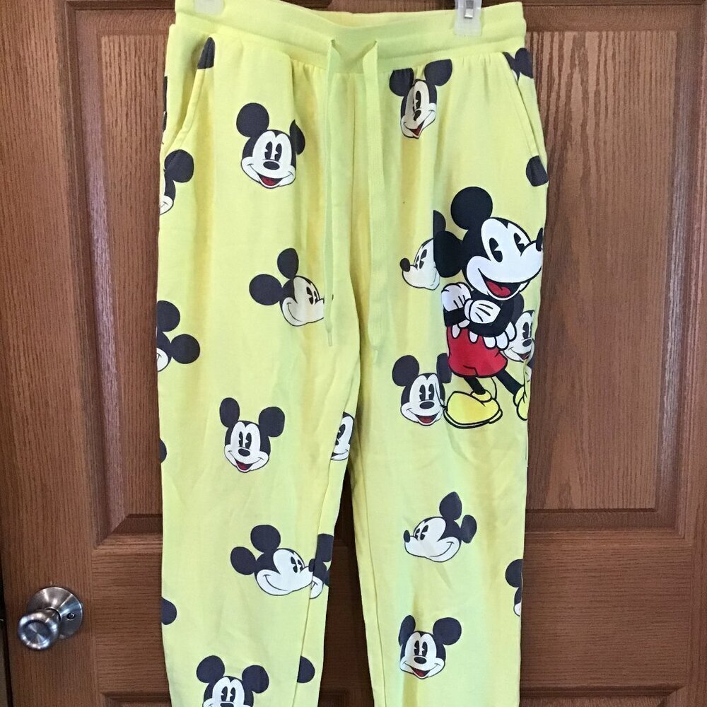 Disney Yellow Sweatpants - Picture 1 of 2